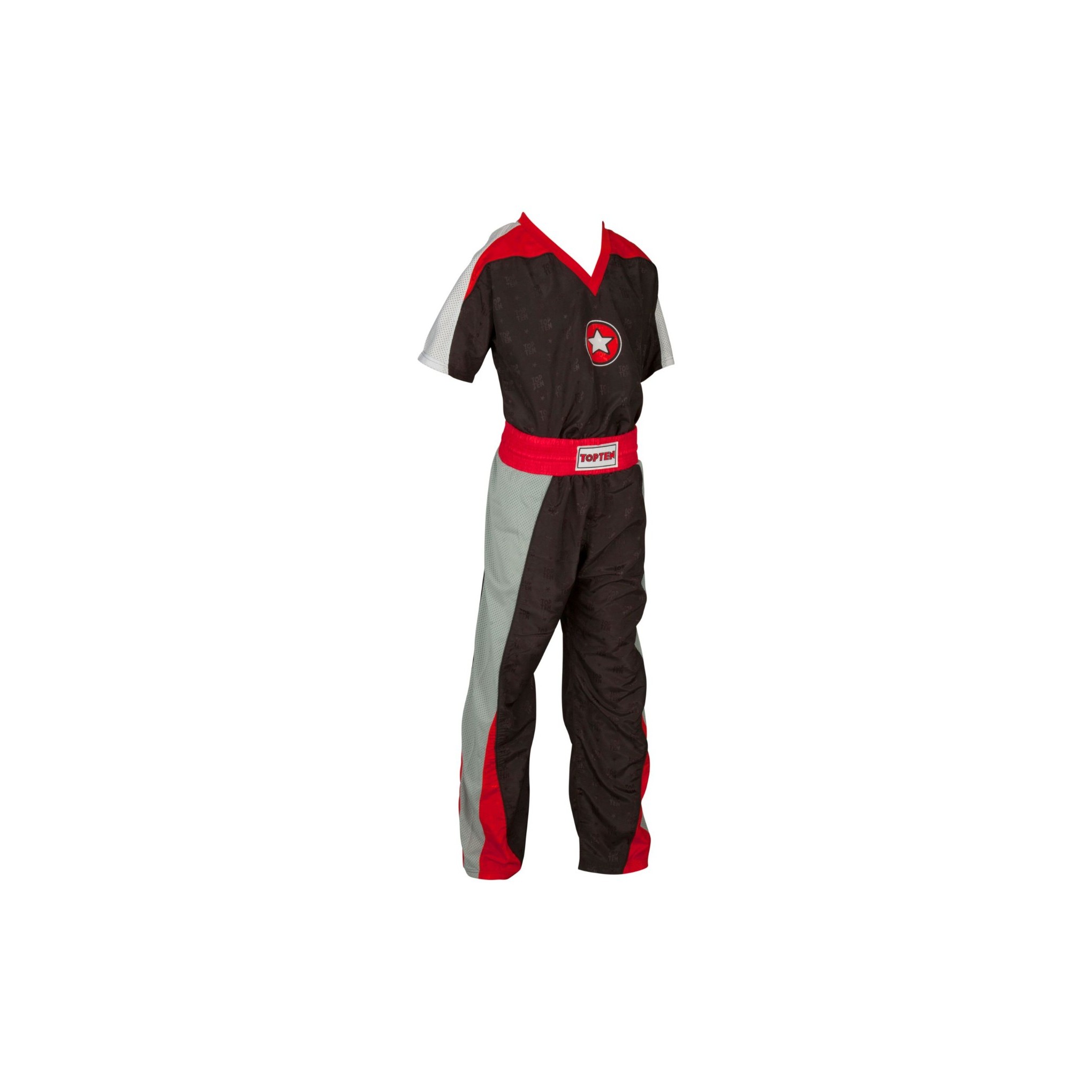 top-ten-kickboxing-uniform-star-size-xl-190-cm-black-red-16801-94190-rob